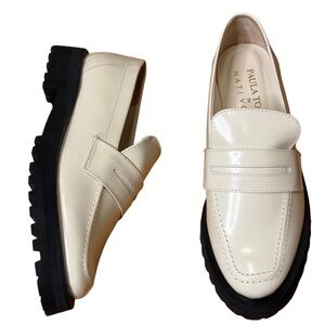 Paula Torres by Nati Vozza Leather Glam Loafers NWOT